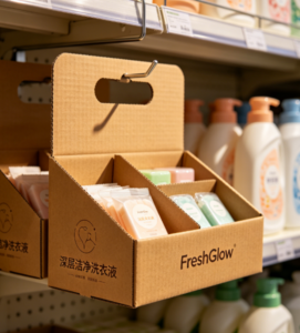 Hook‑On Corrugated Display Box