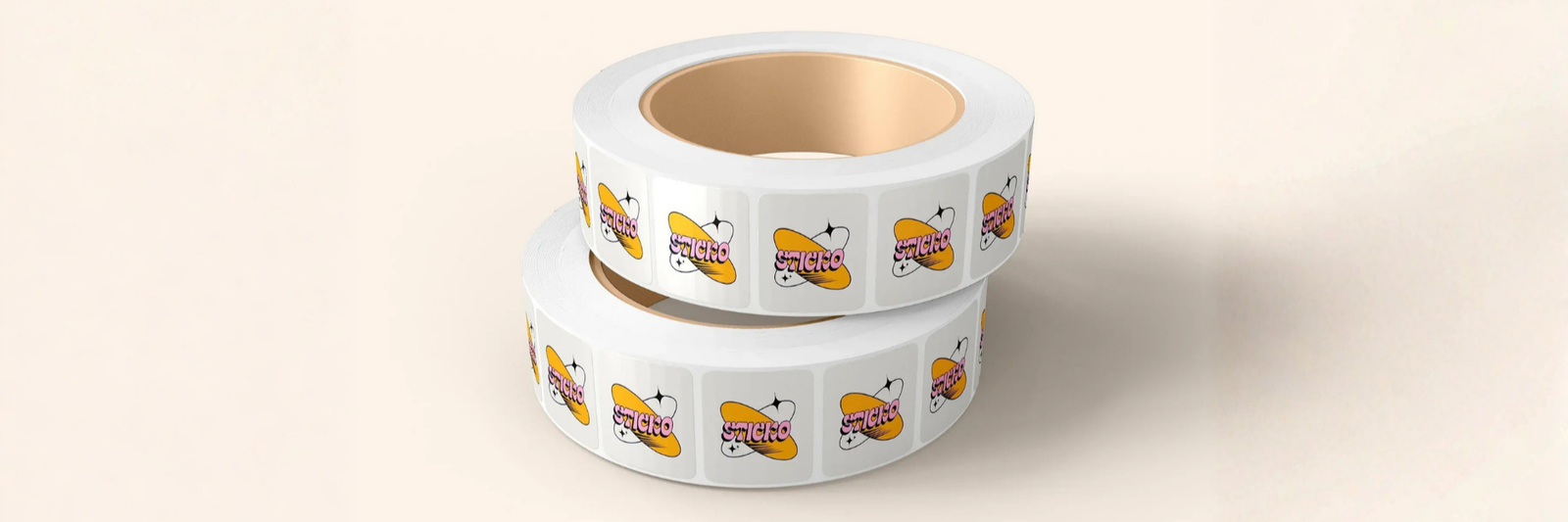Self-adhesive label paper in coated matte silver and transparent PET variants